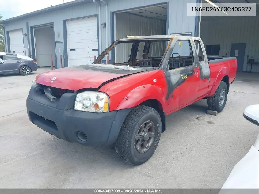 2003 Nissan Frontier King Cab Xe/King Cab Se VIN: 1N6ED26Y63C405377 Lot: 40427009