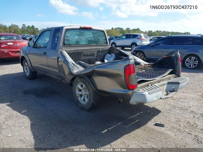 2003 Nissan Frontier Xe VIN: 1N6DD26T93C437210 Lot: 40583116