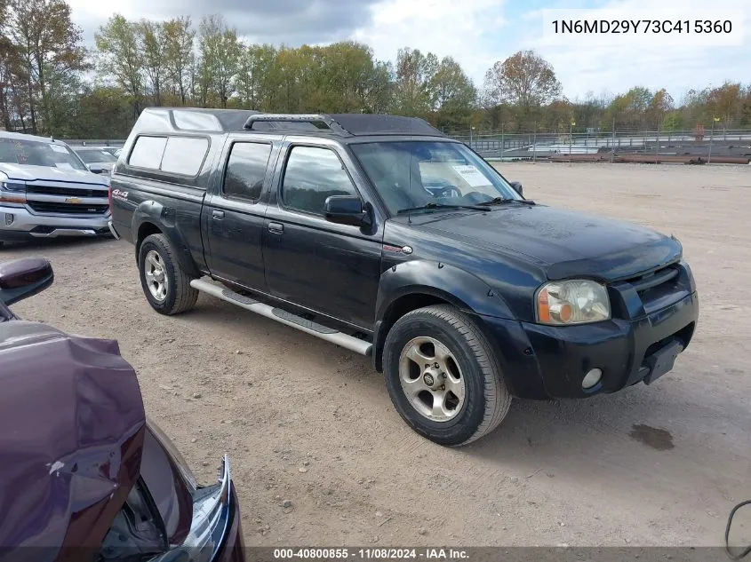 2003 Nissan Frontier Sc-V6 VIN: 1N6MD29Y73C415360 Lot: 40800855