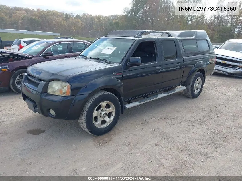 2003 Nissan Frontier Sc-V6 VIN: 1N6MD29Y73C415360 Lot: 40800855