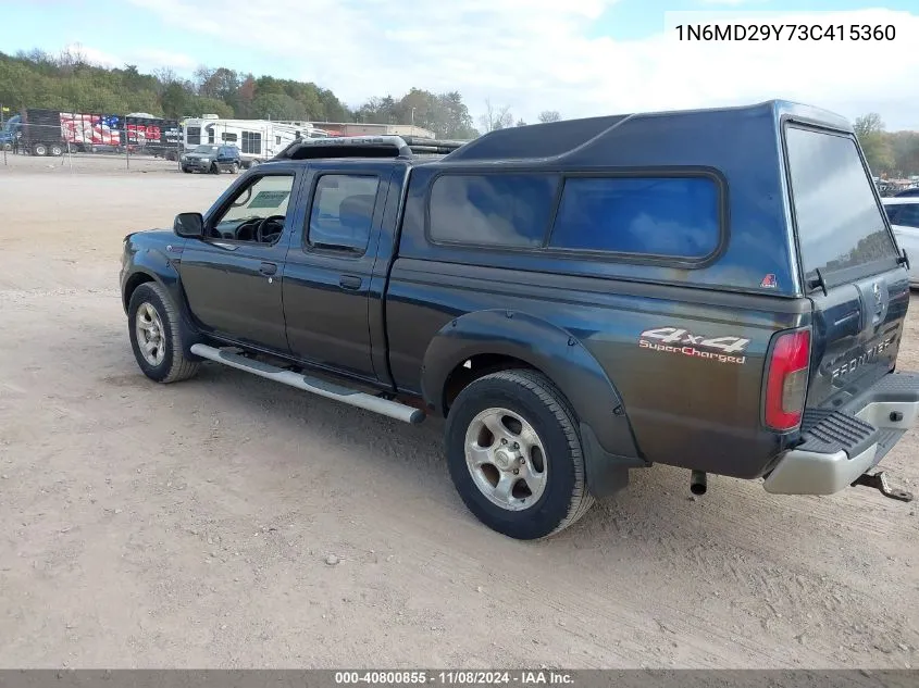 2003 Nissan Frontier Sc-V6 VIN: 1N6MD29Y73C415360 Lot: 40800855