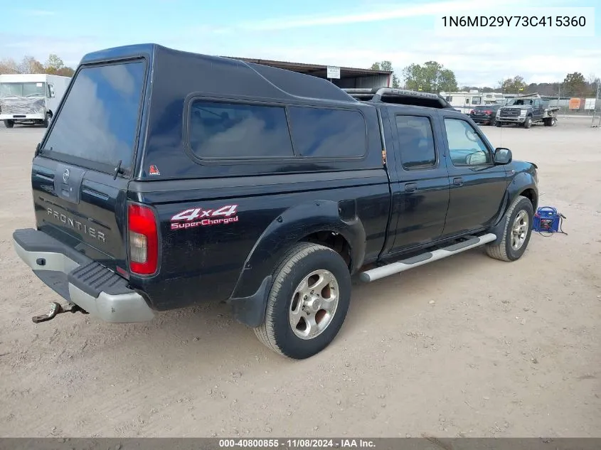 2003 Nissan Frontier Sc-V6 VIN: 1N6MD29Y73C415360 Lot: 40800855