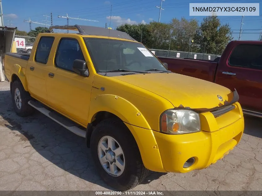 2003 Nissan Frontier Crew Cab Sc VIN: 1N6MD27YX3C429109 Lot: 40820750