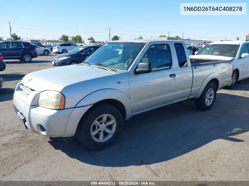 2004 Nissan Frontier Xe VIN: 1N6DD26T64C408278 Lot: 40405212