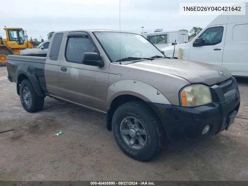 2004 Nissan Frontier Xe-V6 VIN: 1N6ED26Y04C421642 Lot: 40455990