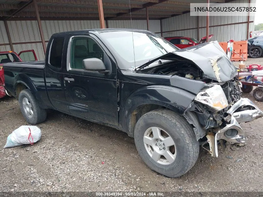 2005 Nissan Frontier Se VIN: 1N6AD06U25C457852 Lot: 39349394