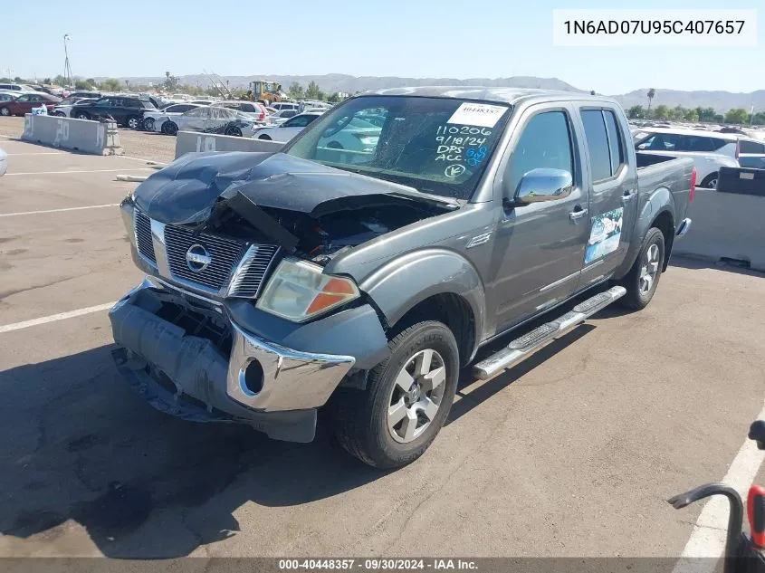 1N6AD07U95C407657 2005 Nissan Frontier Se