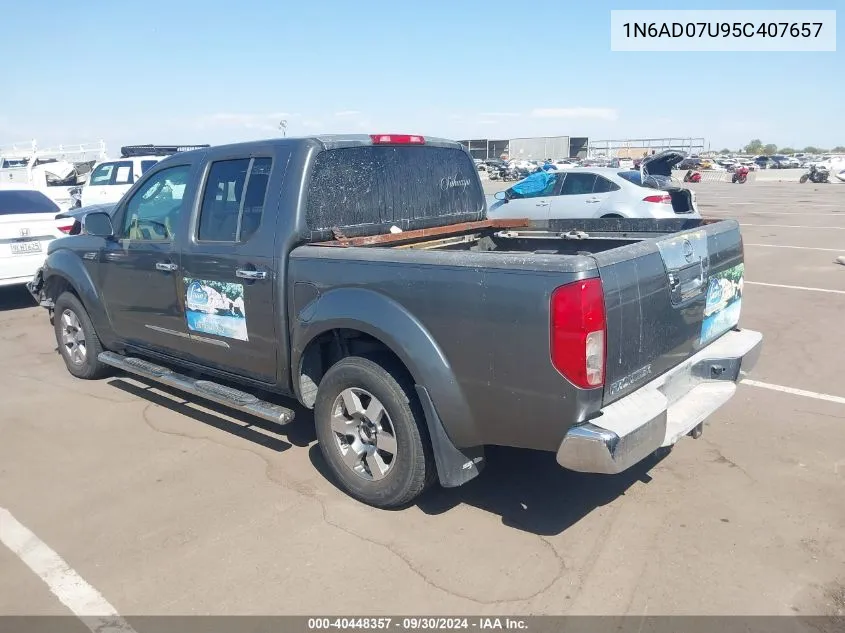 1N6AD07U95C407657 2005 Nissan Frontier Se