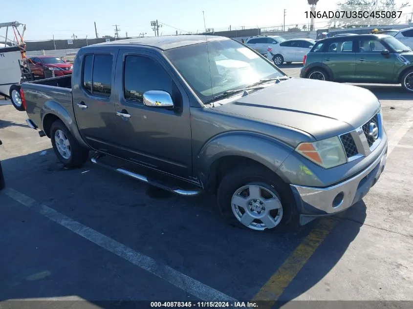 2005 Nissan Frontier Se VIN: 1N6AD07U35C455087 Lot: 40878345