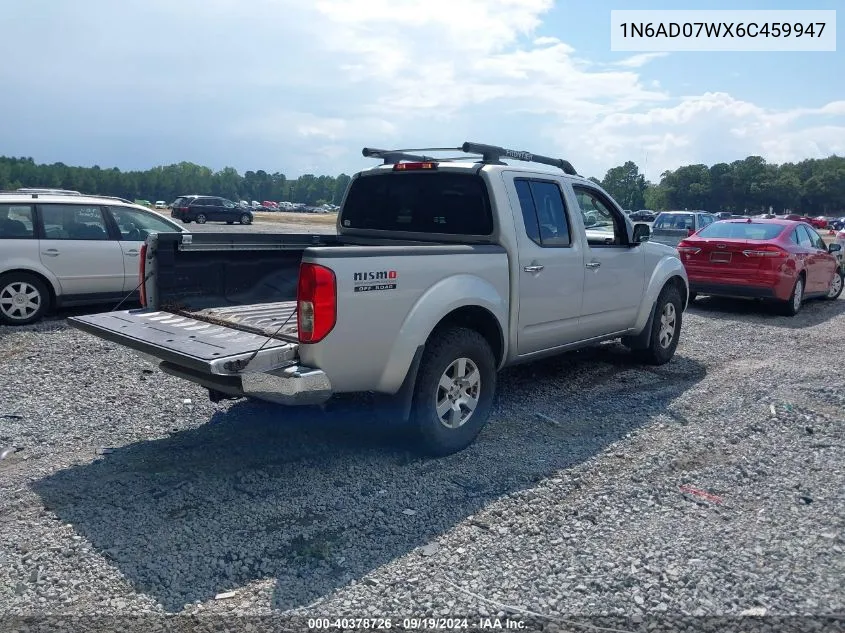 2006 Nissan Frontier Nismo Off Road VIN: 1N6AD07WX6C459947 Lot: 40378726