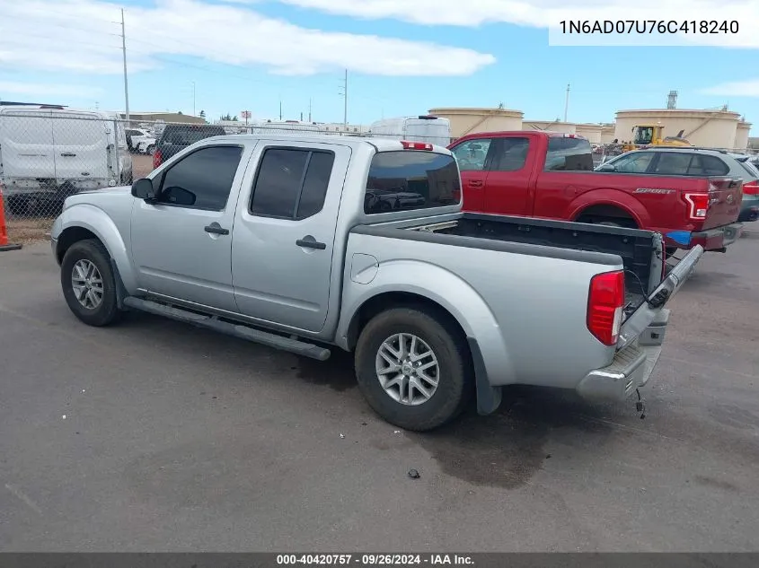 1N6AD07U76C418240 2006 Nissan Frontier Se