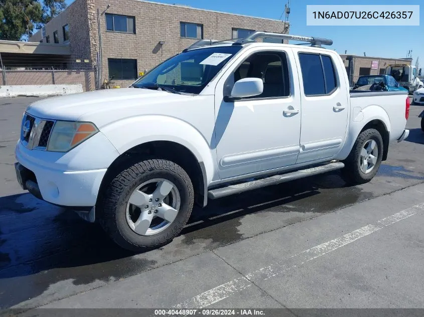 1N6AD07U26C426357 2006 Nissan Frontier Le