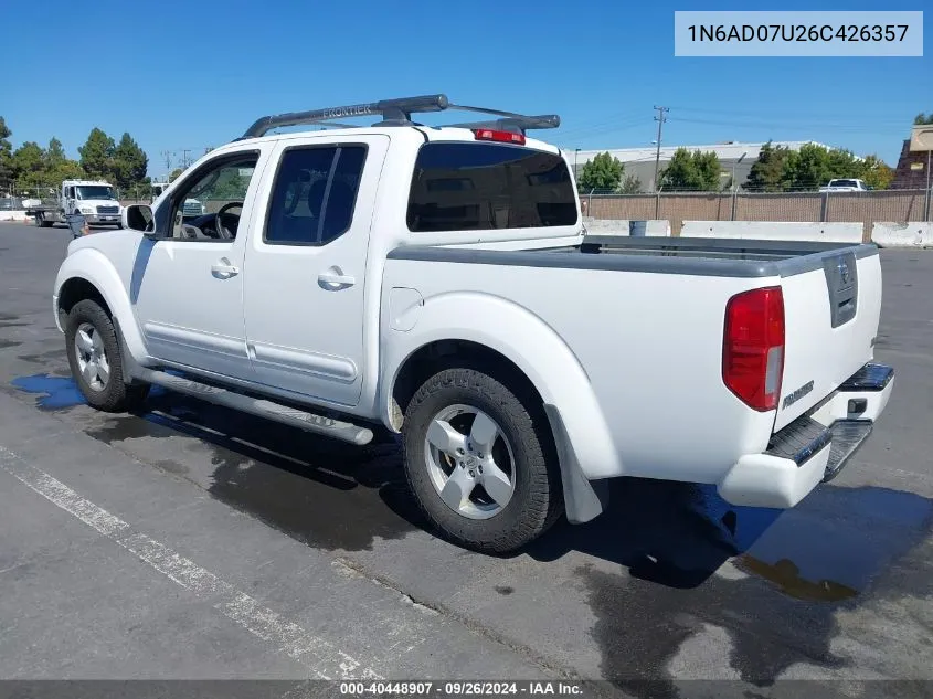 1N6AD07U26C426357 2006 Nissan Frontier Le