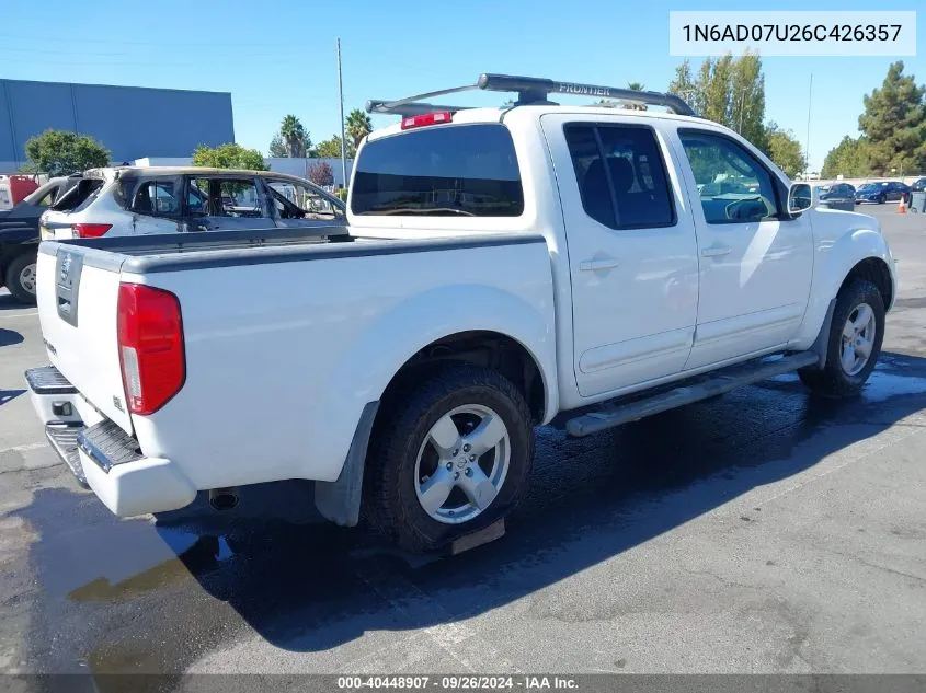 1N6AD07U26C426357 2006 Nissan Frontier Le