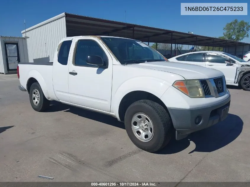 1N6BD06T26C475233 2006 Nissan Frontier Xe