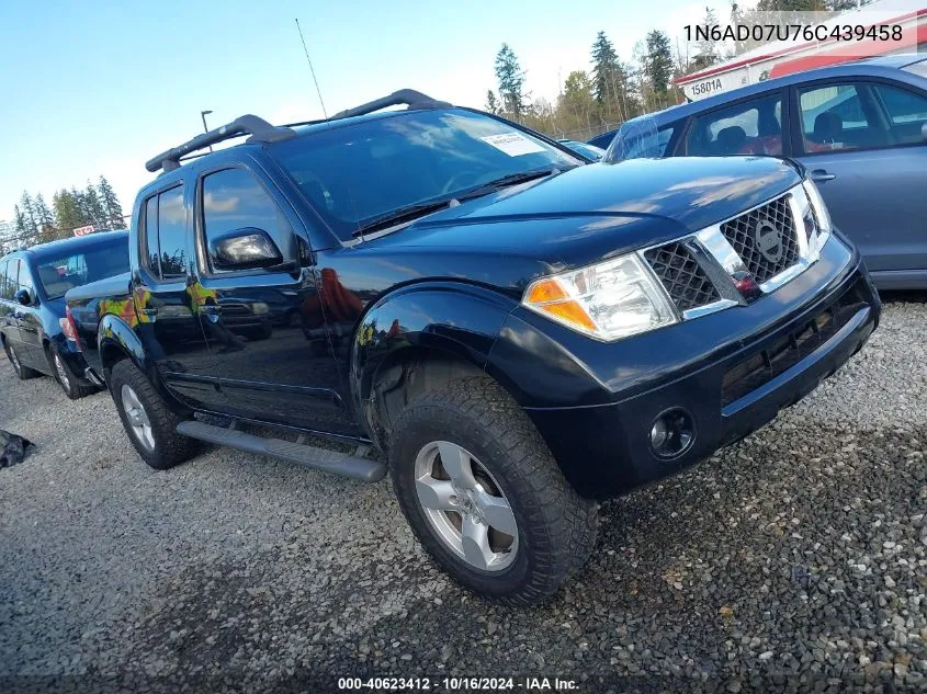 2006 Nissan Frontier Le VIN: 1N6AD07U76C439458 Lot: 40623412