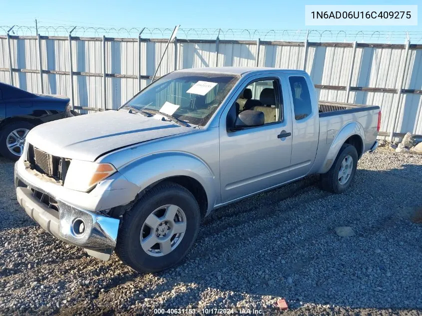 2006 Nissan Frontier Se VIN: 1N6AD06U16C409275 Lot: 40631153