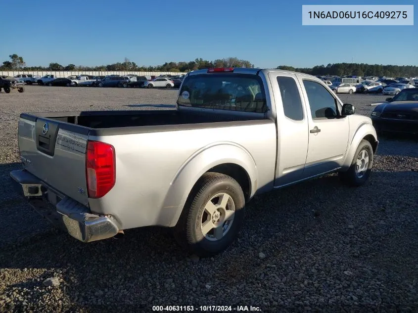 2006 Nissan Frontier Se VIN: 1N6AD06U16C409275 Lot: 40631153