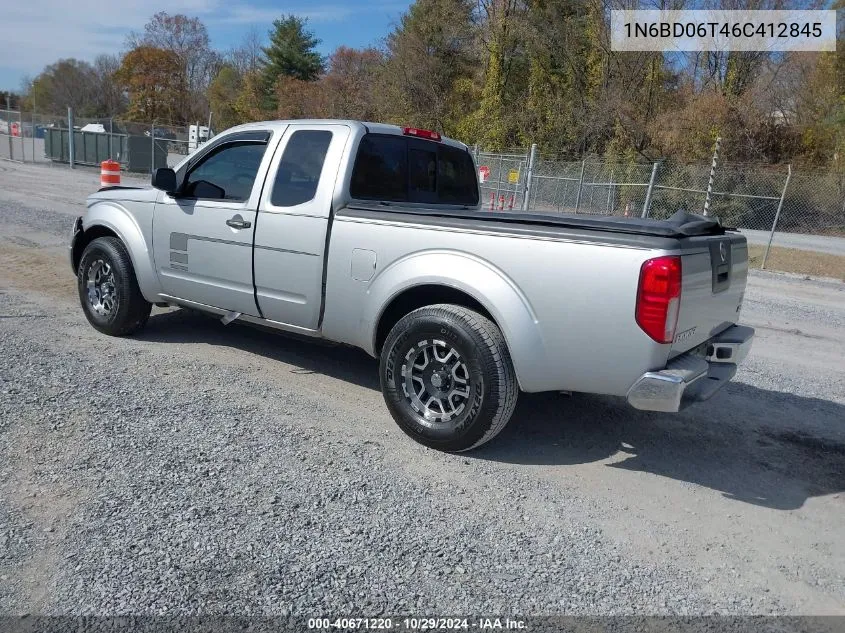 2006 Nissan Frontier Xe VIN: 1N6BD06T46C412845 Lot: 40671220