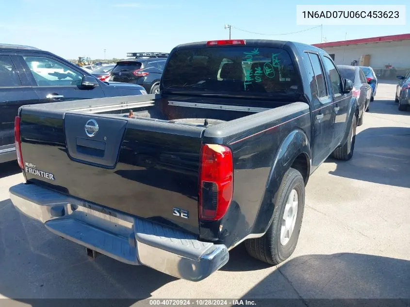 2006 Nissan Frontier Se VIN: 1N6AD07U06C453623 Lot: 40720924