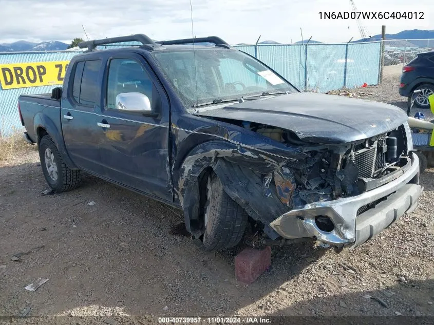 2006 Nissan Frontier Nismo Off Road VIN: 1N6AD07WX6C404012 Lot: 40739957