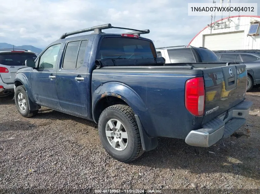 1N6AD07WX6C404012 2006 Nissan Frontier Nismo Off Road