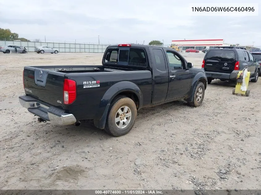 2006 Nissan Frontier Nismo Off Road VIN: 1N6AD06W66C460496 Lot: 40774600