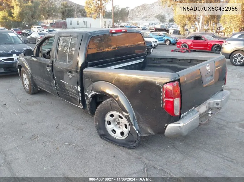 2006 Nissan Frontier Se VIN: 1N6AD07UX6C432956 Lot: 40818927