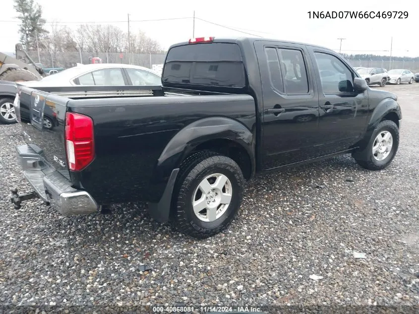 2006 Nissan Frontier Se VIN: 1N6AD07W66C469729 Lot: 40868081