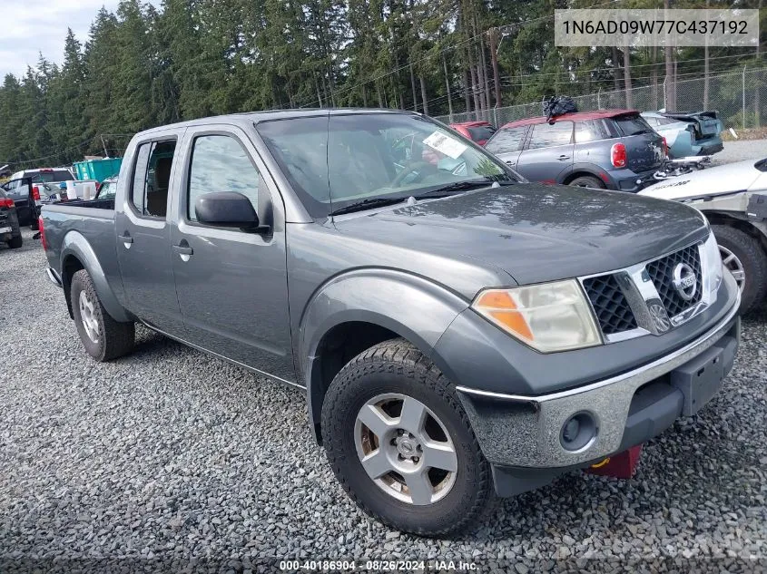 2007 Nissan Frontier Se VIN: 1N6AD09W77C437192 Lot: 40522182