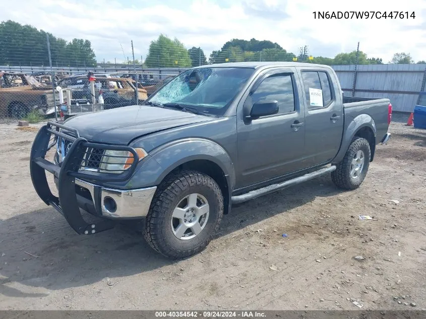 2007 Nissan Frontier Se VIN: 1N6AD07W97C447614 Lot: 40354542