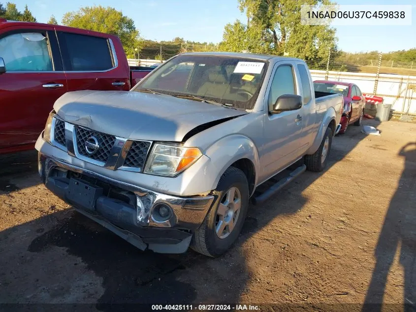 2007 Nissan Frontier Se VIN: 1N6AD06U37C459838 Lot: 40425111