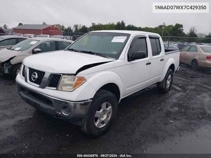 2007 Nissan Frontier Se VIN: 1N6AD07WX7C429350 Lot: 40436978