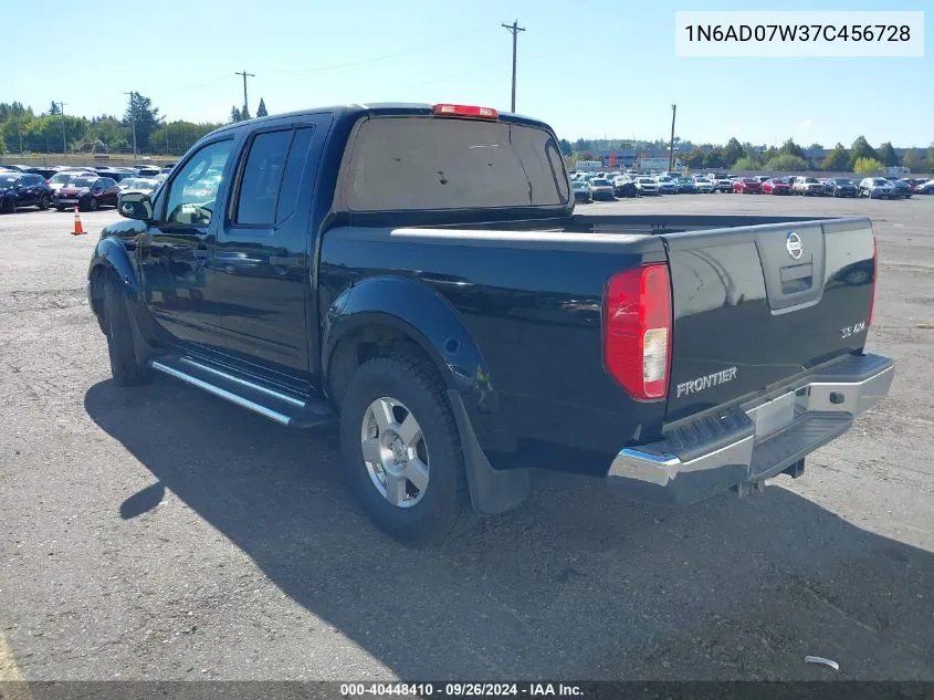 2007 Nissan Frontier Se VIN: 1N6AD07W37C456728 Lot: 40448410