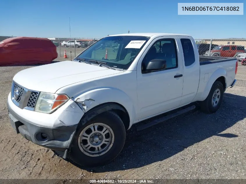 2007 Nissan Frontier Xe VIN: 1N6BD06T67C418082 Lot: 40694582