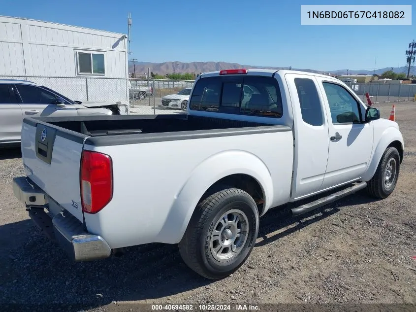 2007 Nissan Frontier Xe VIN: 1N6BD06T67C418082 Lot: 40694582