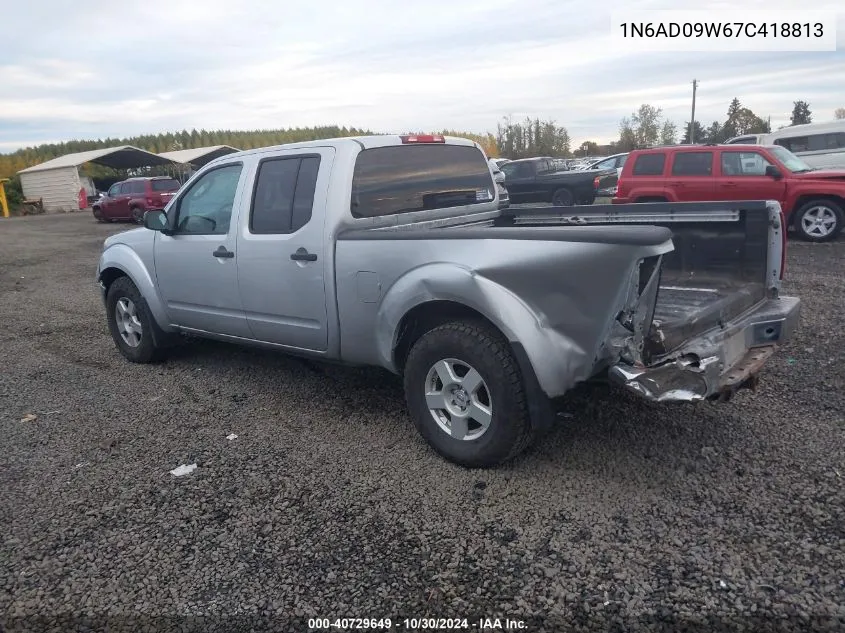 2007 Nissan Frontier Se VIN: 1N6AD09W67C418813 Lot: 40729649