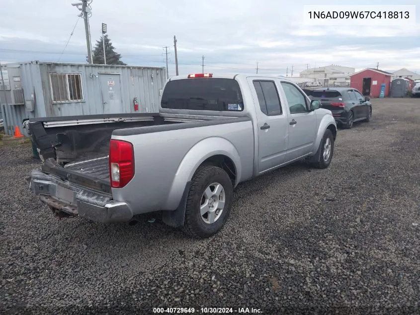 2007 Nissan Frontier Se VIN: 1N6AD09W67C418813 Lot: 40729649