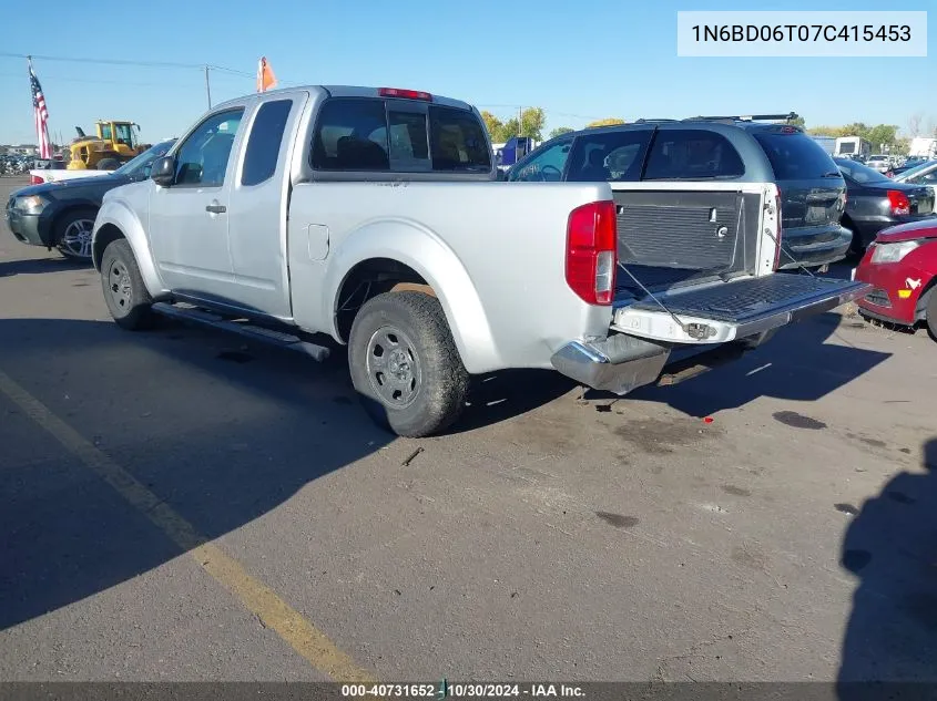 2007 Nissan Frontier Xe VIN: 1N6BD06T07C415453 Lot: 40731652