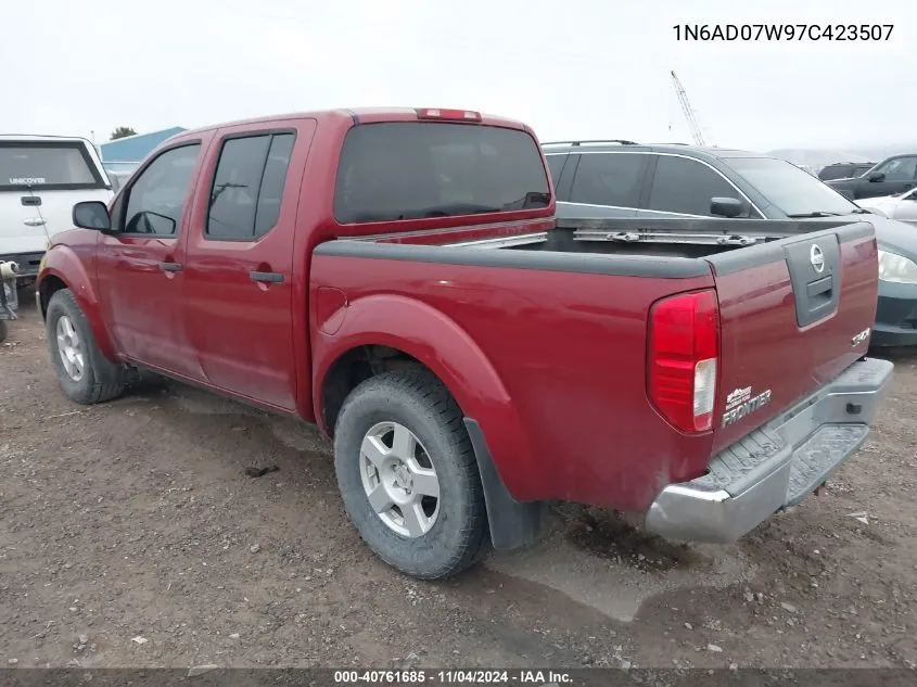 2007 Nissan Frontier Se VIN: 1N6AD07W97C423507 Lot: 40761685