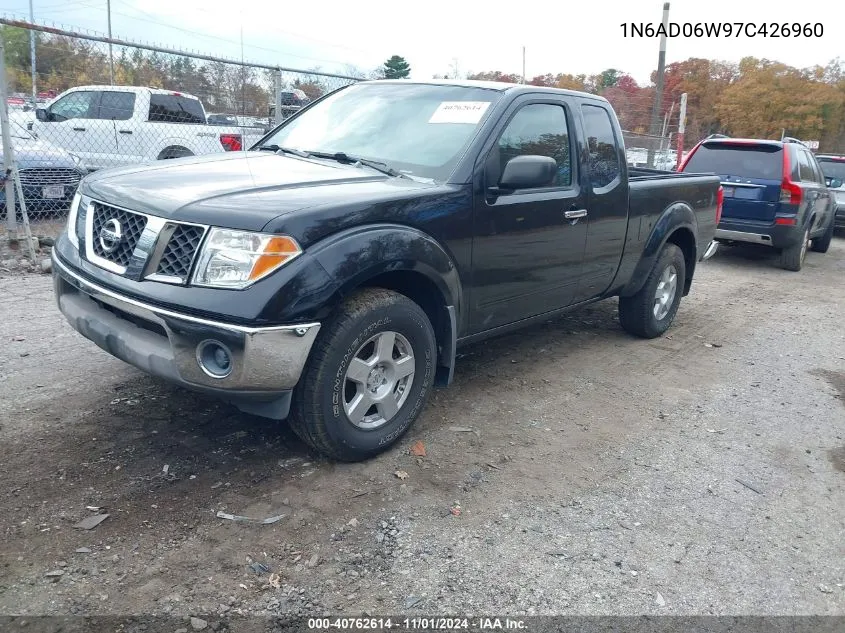 2007 Nissan Frontier Se VIN: 1N6AD06W97C426960 Lot: 40762614