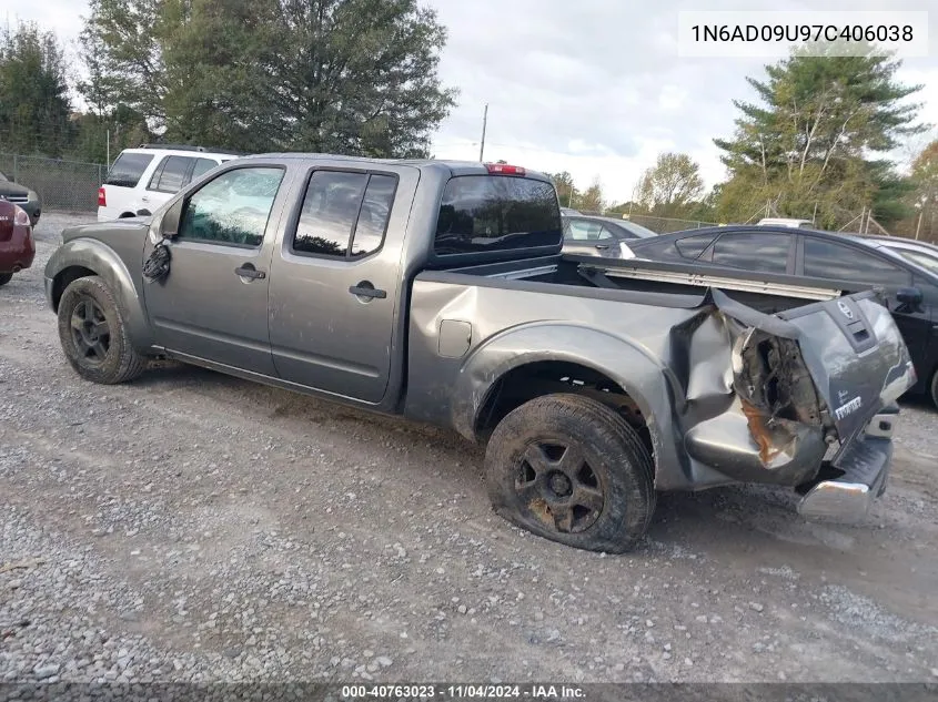 2007 Nissan Frontier Se VIN: 1N6AD09U97C406038 Lot: 40763023