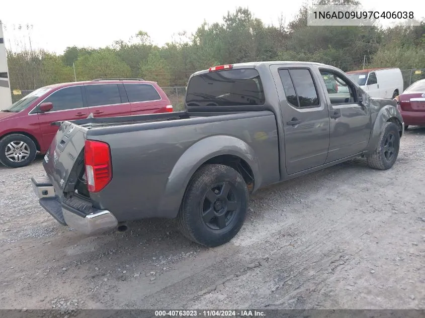 2007 Nissan Frontier Se VIN: 1N6AD09U97C406038 Lot: 40763023