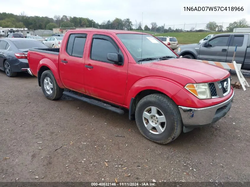 2007 Nissan Frontier Se VIN: 1N6AD07W57C418966 Lot: 40832146