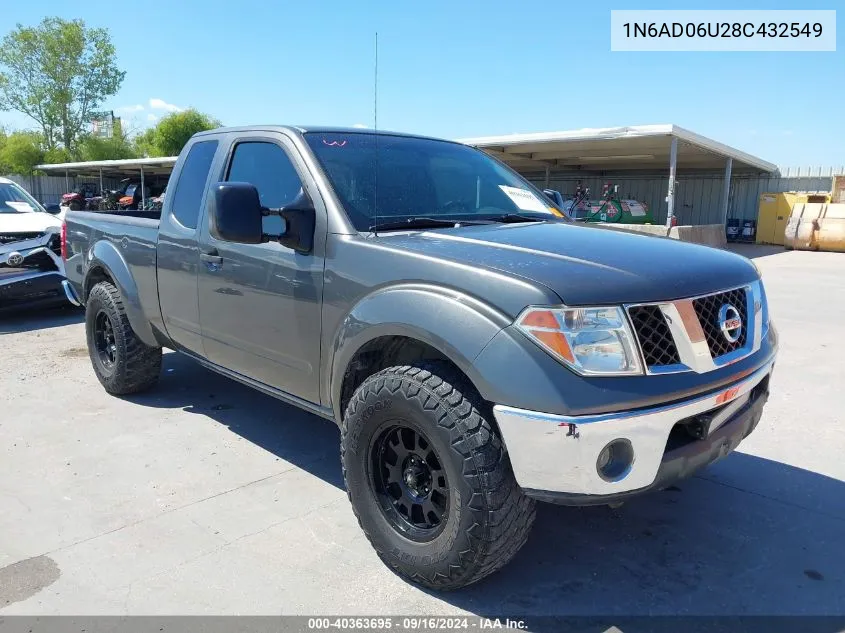 1N6AD06U28C432549 2008 Nissan Frontier Se