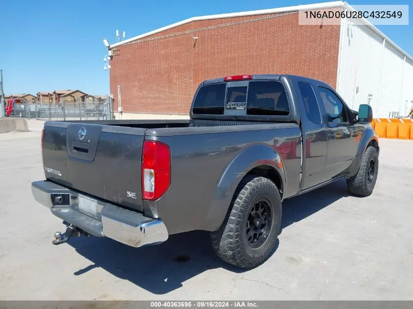 1N6AD06U28C432549 2008 Nissan Frontier Se