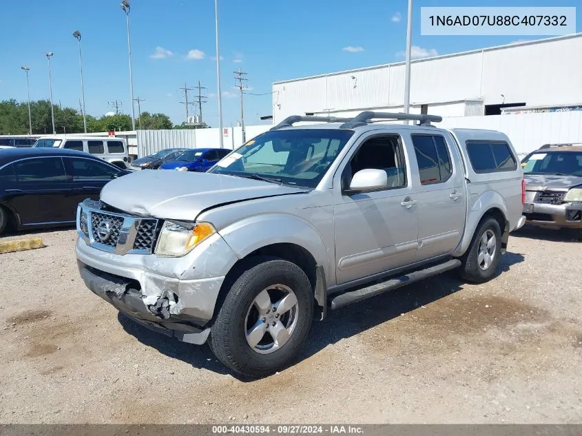 1N6AD07U88C407332 2008 Nissan Frontier Le