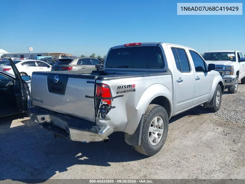 1N6AD07U68C419429 2008 Nissan Frontier Nismo Off Road