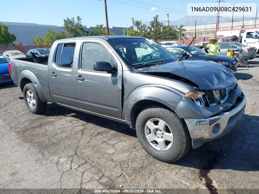 2008 Nissan Frontier Se VIN: 1N6AD09U08C429631 Lot: 40470094