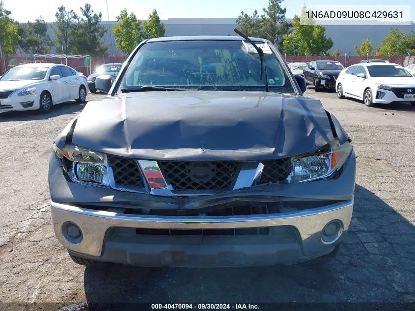 1N6AD09U08C429631 2008 Nissan Frontier Se